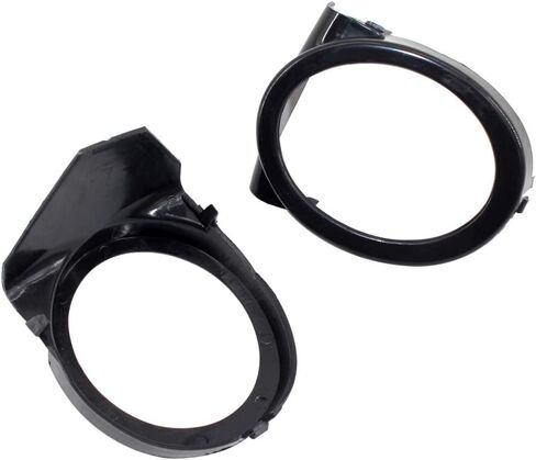 Matte Black Front Lower Grille Foglight Ring Cover Trims, Fog Light Lamps Ring Cover Trims Compatible with BMW M3 E46 2000-2006 in Saudi Arabia