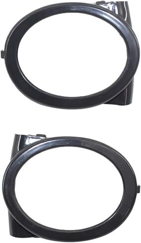 Matte Black Front Lower Grille Foglight Ring Cover Trims, Fog Light Lamps Ring Cover Trims Compatible with BMW M3 E46 2000-2006 in Saudi Arabia