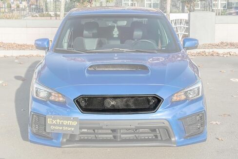 Replacement For 2018-2021 Subaru WRX & STi JDM ChargeSpeed Style Front Bumper Upper Grille Cover (ABS Plastic - Matte Black) in Saudi Arabia