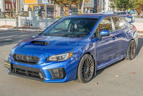 Replacement For 2018-2021 Subaru WRX & STi JDM ChargeSpeed Style Front Bumper Upper Grille Cover (ABS Plastic - Matte Black) in Saudi Arabia