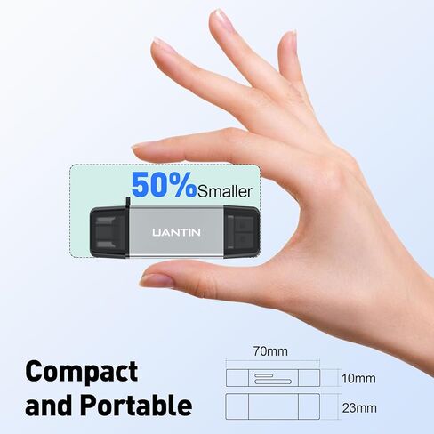 SD Card Reader USB C, High-Speed Dual Slot Memory Card Reader, USB 3.0 to Micro SD Card Adapter for SD/MicroSD/SDHC/SDXC/MMC, Compatible with iPhone 16, MacBook Pro/Air, iPad Pro, Galaxy - Grey in Kuwait