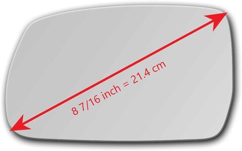 New Replacement Mirror Glass with Full Size Adhesive for 2010-2015 Hyundai Tucson Driver Side View Left LH in Saudi Arabia
