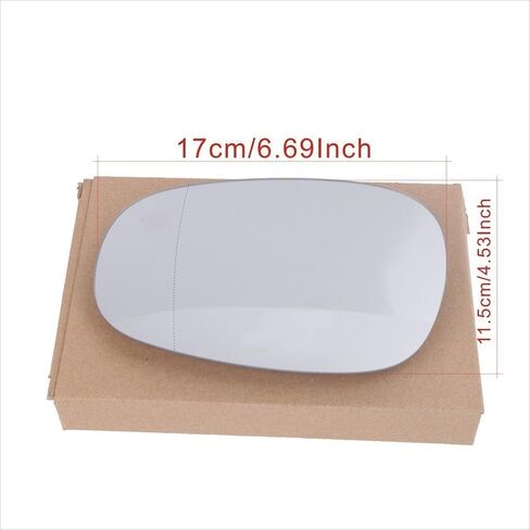 GSRECY Heated Rear View Mirror Glass Compatible with BMW 3 Series 2009-2013 E90 E91 E92 E93 Replace 51167252893, 51167252894 (Right - White Glass) in Kuwait