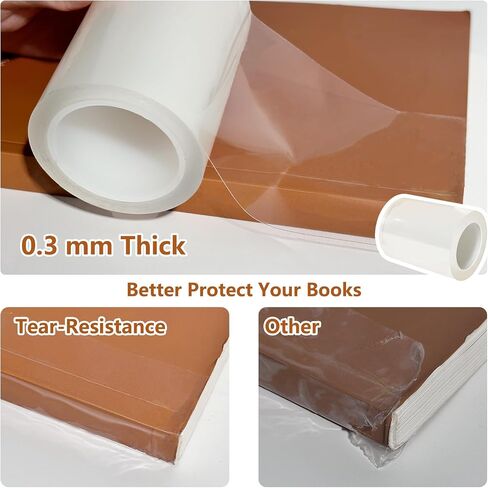 3 Rolls Clear Book Tape with Strong Adhesive, Book Repair Tape Waterproof for Libraries,Old Books, Broken Pages (2 Inch x 16.5 Feet Per Roll) in Saudi Arabia