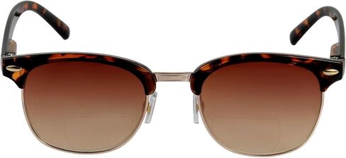 'The Executive' Classic Semi-Rimless Bifocal Reading Sunglasses for Men and Women Featuring Spring Hinges in Saudi Arabia
