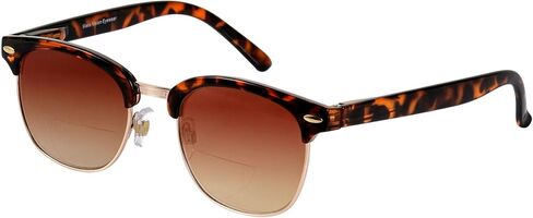 'The Executive' Classic Semi-Rimless Bifocal Reading Sunglasses for Men and Women Featuring Spring Hinges in Saudi Arabia