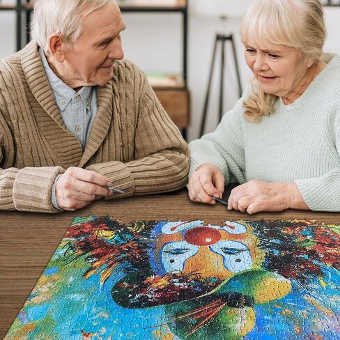 Huadada Jigsaw Buzzles للبالغين 1000 قطعة ، خطاب زهرة على الخلفية لا يثبت الغبار ، ألعاب تحدي الأسرة المنزلية للرجال من كبار السن (27.5 "x19.6") ، 1: 1 ملصق in Kuwait