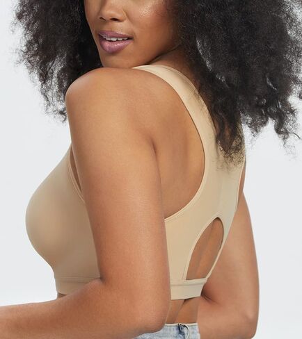 Lemorosy Women's Post-Surgery Posture Corrector Racerback Postoperative Bra -Front Closure Adjustable Straps Wirefree Support in Kuwait