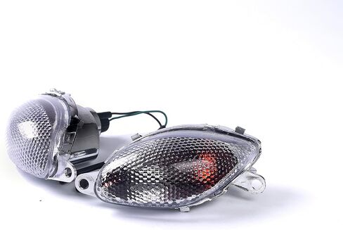 Topzone Fit for Suzuki 1999-2007 Hayabusa - GSX1300R ؛ مصباح مصباح الفلاش الأمامي Idicator إشارة بدوره+مصابيح الهالوجين (الدخان ، عدسة Str) in Kuwait