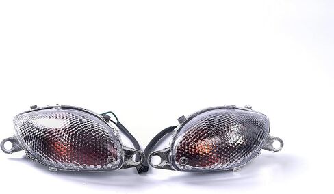 Topzone Fit for Suzuki 1999-2007 Hayabusa - GSX1300R ؛ مصباح مصباح الفلاش الأمامي Idicator إشارة بدوره+مصابيح الهالوجين (الدخان ، عدسة Str) in Kuwait