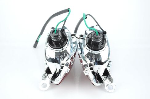 Topzone Fit for Suzuki 1999-2007 Hayabusa - GSX1300R ؛ مصباح مصباح الفلاش الأمامي Idicator إشارة بدوره+مصابيح الهالوجين (الدخان ، عدسة Str) in Kuwait