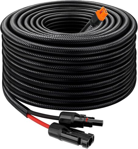 Solar to XT60i Cable - 10AWG 30FT Solar Panel to XT60i Adapter Connector with Flame Retardant Protective Sleeving XT60i-F Extension Cable for Portable Power Station Solar Generator in Saudi Arabia