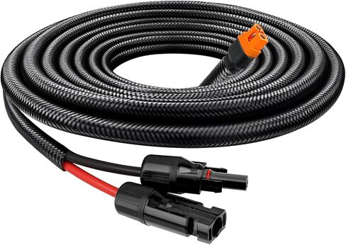 Solar to XT60i Cable - 10AWG 30FT Solar Panel to XT60i Adapter Connector with Flame Retardant Protective Sleeving XT60i-F Extension Cable for Portable Power Station Solar Generator in Saudi Arabia