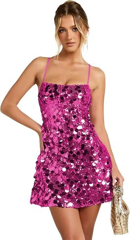 Sparkly Sequin Short Cocktail Dresses Club Dress Girls Mini Chrismas Party Dress VS136 in Saudi Arabia