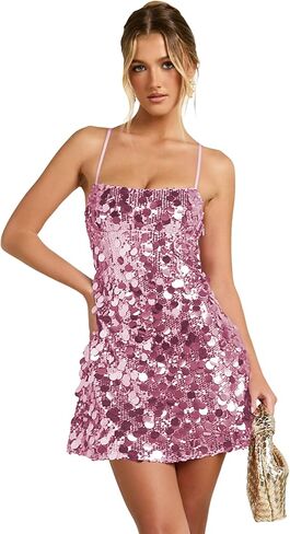 Sparkly Sequin Short Cocktail Dresses Club Dress Girls Mini Chrismas Party Dress VS136 in Saudi Arabia