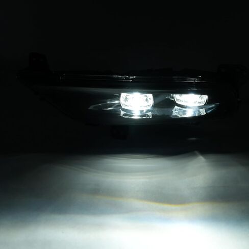 أضواء ضباب زوج Hecasa LED متوافقة مع 2015-2024 Chrysler 300 استبدال لـ CH2592154 CH2593154 مصباح الضباب الأمامي الوفير العدسة واضحة العدسة السوداء - سائق وركاب. in Saudi Arabia