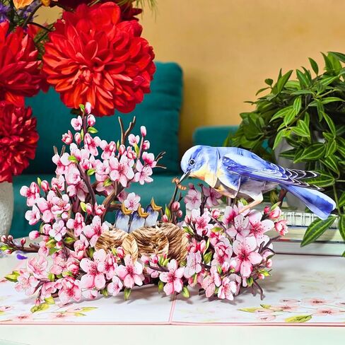 Heartags- Athers Day Card ، 6 × 8 في بطاقة عيد ميلاد منبثقة للنساء ، Dragonfly يطفو يوم الأم للأم ، الزوجة ، الابنة ، الأخت ، الجدة in Kuwait