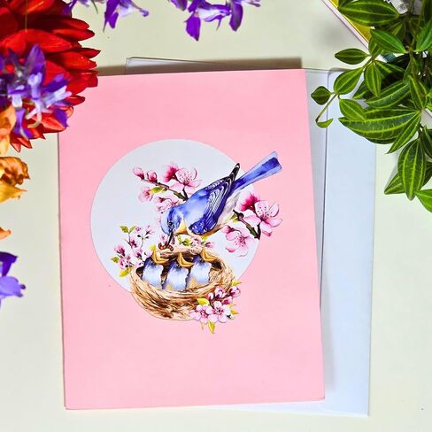 Heartags- Athers Day Card ، 6 × 8 في بطاقة عيد ميلاد منبثقة للنساء ، Dragonfly يطفو يوم الأم للأم ، الزوجة ، الابنة ، الأخت ، الجدة in Kuwait
