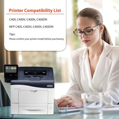 C400 C405 Extra High Yield Toner Cartridge Replacement for Xerox VersaLink C405 C400 C400D C400DN MFP C405 C405N C405DN CMYK 4 Pack in Kuwait
