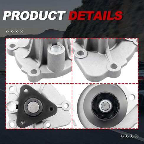 Engine Water Pump Automotive w/Gasket 1207180 AW6038 Compatible for Chrysler 200 Dodge Avenger Jeep Cherokee Mitsubishi Outlander 2007-2023 in Saudi Arabia