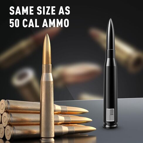 American Flag Car Truck Bullet Antenna for GM Chevy Silverado GMC Sierra 1500 2500 3500 HD Avalanche Denali, Anti Theft Design & Carwash Safe, Pickup Trucks Accessories (Matte Black) in Saudi Arabia
