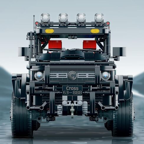 Jeep Wrangler 1:8 Pickup Truck Building Set,Technical Car Toys with 3-Speed Gearbox & Switchable Off Road/Urban Modes MOC Model Vehicle Birthday Gifts for Adults,Boys,Men,Teens 14+(3224 PCS) in Kuwait