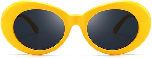 Armear Women Vintage Clout Goggles Oval Sunglasses Retro Hip Hop Style Small Round Eyewglasses UV400 in Saudi Arabia