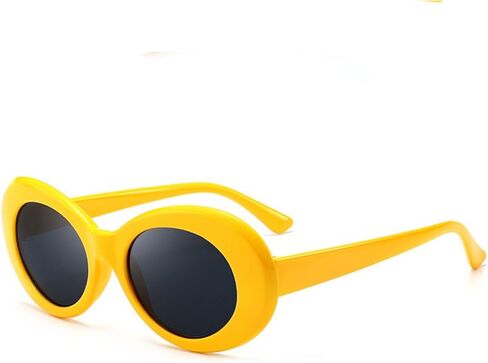 Armear Women Vintage Clout Goggles Oval Sunglasses Retro Hip Hop Style Small Round Eyewglasses UV400 in Saudi Arabia