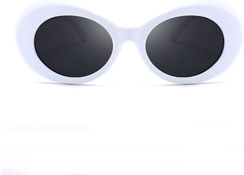 Armear Women Vintage Clout Goggles Oval Sunglasses Retro Hip Hop Style Small Round Eyewglasses UV400 in Saudi Arabia