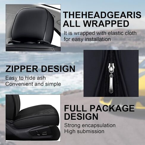 Car Seat Covers Fit for Ford F350 2011-2025, 5 Seats Waterproof and wear-Resistant Leather seat Cover, Premium Fashion Turck Car Seat Protector.(5 Seats with Pillow/Black) in Kuwait