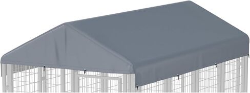 8' x 4' Replaceable Dog Kennel Cover 420D Heavy Duty Waterproof Dog Kennel Canopy Cover - Black (Includes cover only) in Saudi Arabia