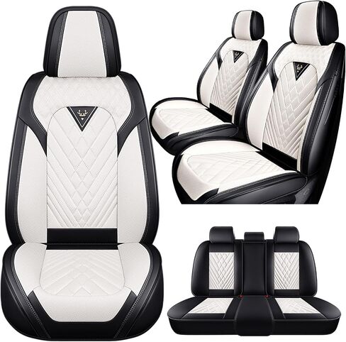 Car Seat Covers Fit for Ford F350 2011-2025, 5 Seats Waterproof and wear-Resistant Leather seat Cover, Premium Fashion Turck Car Seat Protector.(5 Seats with Pillow/Black) in Kuwait