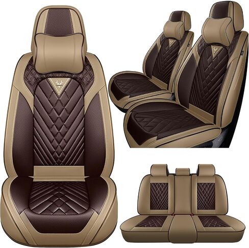 Car Seat Covers Fit for Ford F350 2011-2025, 5 Seats Waterproof and wear-Resistant Leather seat Cover, Premium Fashion Turck Car Seat Protector.(5 Seats with Pillow/Black) in Kuwait
