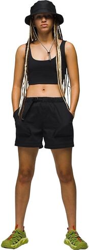 Prana Women's Halle Convertible Pants, Black in Saudi Arabia
