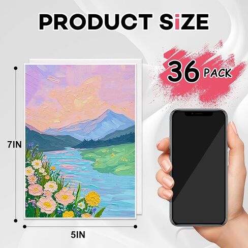 ESRICH 16 Pack 4x6 Inch Small Canvases for Painting, Painting Canvas 4x6 Inch Cotton Primed Acid Free Mini Blank Canvas Panels for Oil Paint,Watercolor,Acrylic Paint, Gouache, Tempera in Kuwait