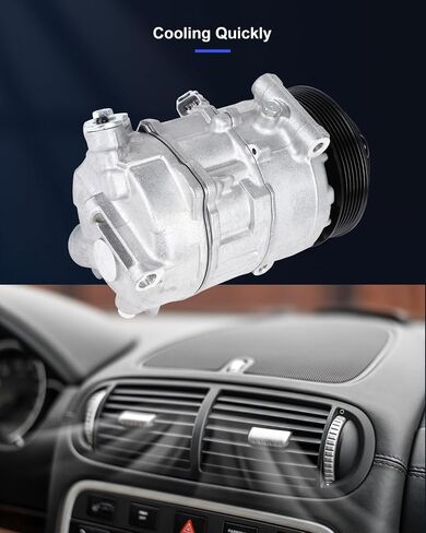 ECCPP A/C Compressor with Clutch 2015-2017 Fit for Chrysler 200 2.4L 2014-2023 Fit for Jeep Cherokee 2.4L AC Compressor in Saudi Arabia