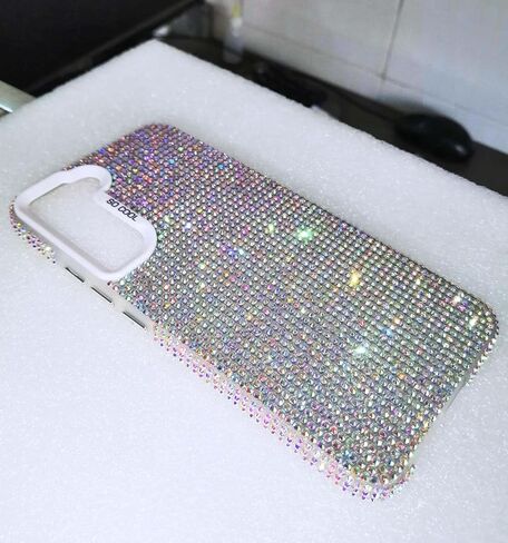 for Bling Rhinestone Samsung Galaxy S22 Ultra Case - Over 2000 High Quality Hand Glued Sparkle Diamond Case Compatible with Samsung Galaxy S22 Ultra in Saudi Arabia
