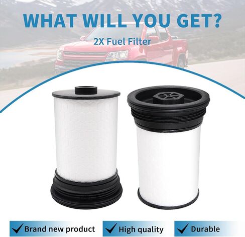 TP1007 Professional Fuel Filter Element Compatible with Chevrolet Colorado 2016 2017 2018 2019 2020 2021 2022 GMC Canyon 2.8L Diesel Engine with Seals Replaces # 52100212 WF10226 CS12133, 2PCS in Saudi Arabia