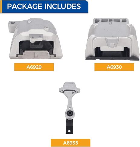 PAROD 3PCS Engine Mount Fit for VW Jetta 1999-2005,Golf 1999-2006,Beetle 1998-2005 Replace#A6929 A6935 A6930 in Saudi Arabia