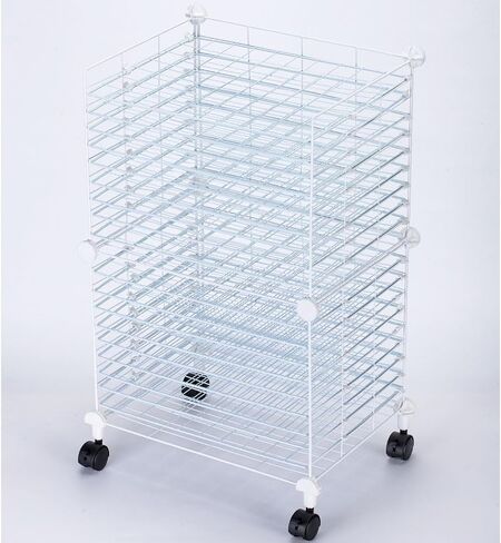 FDSDEFEN Art Drying Rack with 10 Removable Shelves ，Wall Art Drying Rack，Art Organizer for Kids, Art Studio and Tabletop Storage, Craft Room and Desktop in Kuwait