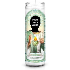 Personalized Officiant Proposal Prayer Candle | Unique Bridal Party Gift | Non Scented | 8 inch Glass Votive - 100% Handmade in USA in Saudi Arabia