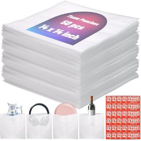 100 PCS تعبئة الأوباح والألواح الرغوية المتحركة ، 5 أحجام أكياس التفاف رغوة وسادة مع ملصقات هشة لحماية مستلزمات تخزين نظارات كوب (7.8 × 7.8 "، 7.5x12" ، 12x12 "، 14x14" ، 16x16 ") in Kuwait