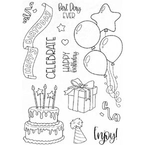 Arbuya Security Clear Clear Stamps لصنع البطاقات وصنعها ، ختم الصداقة ، ختم صداقة عيد الميلاد ، معنويات الطفل آيات سيليكون طوابع للبطاقات صنع الحرف اليدوية -A1598 in Kuwait