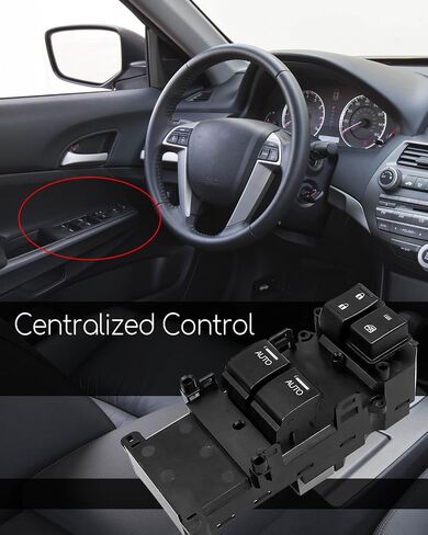 Upgrade Power Window Master Switch Left Driver Side Fit for Honda Accord Coupe 2008 2009 2010 2011 2012, Replace 35760-TE0-A31 35750-TE0-A01 in Saudi Arabia