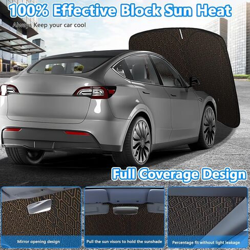 Upgraded Car Sun Shade, 240T Windshield Sunshade, Foldable Shade for Front Window & Interior Protection, Blocks UV Rays, Keeps Vehicle Cool, Fits Cars, SUV, Truck, Storage Bag, Medium (55.1 x 30.3 in) in Kuwait