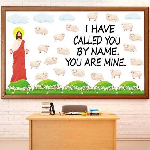 109Pcs Christian Religious Bulletin Board Set Let Your Light Shine Classroom Decoration Bible Verse Lighthouse Paper Cutout for Church Easter Sunday School Chalkboard Inspirational Door Wall Decor in Saudi Arabia
