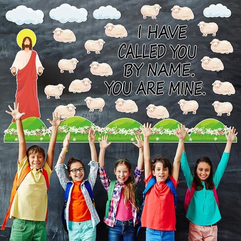 109Pcs Christian Religious Bulletin Board Set Let Your Light Shine Classroom Decoration Bible Verse Lighthouse Paper Cutout for Church Easter Sunday School Chalkboard Inspirational Door Wall Decor in Saudi Arabia