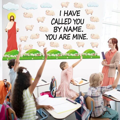 109Pcs Christian Religious Bulletin Board Set Let Your Light Shine Classroom Decoration Bible Verse Lighthouse Paper Cutout for Church Easter Sunday School Chalkboard Inspirational Door Wall Decor in Saudi Arabia