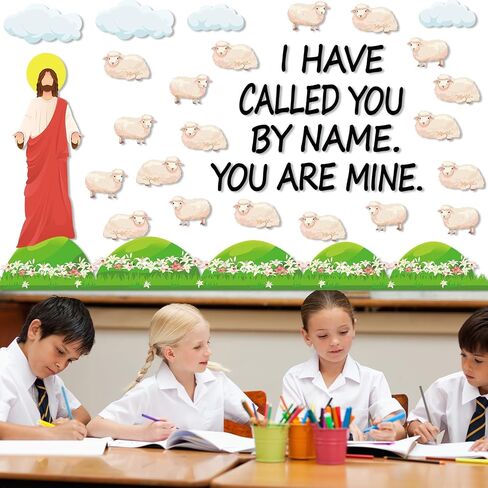 109Pcs Christian Religious Bulletin Board Set Let Your Light Shine Classroom Decoration Bible Verse Lighthouse Paper Cutout for Church Easter Sunday School Chalkboard Inspirational Door Wall Decor in Saudi Arabia