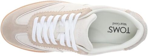 TOMS Womens Collins Suede Lace Up Sneakers Shoes Casual - Beige in Saudi Arabia